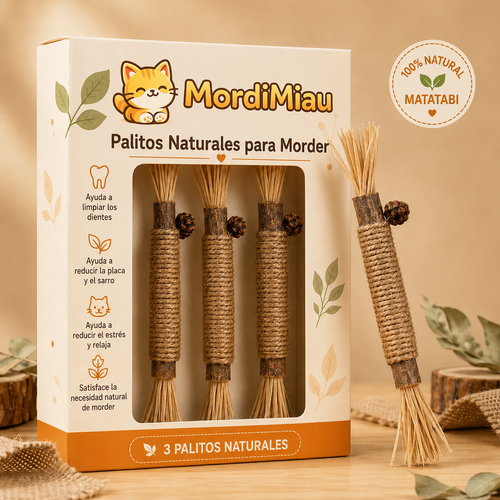 MordiMiau™ Barra para masticar matatabi natural