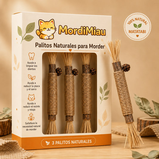 MordiMiau™ Barra para masticar matatabi natural