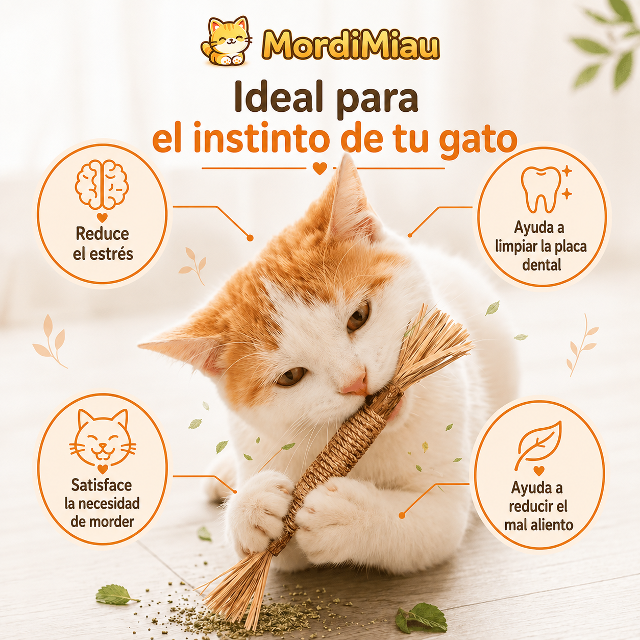 MordiMiau™ Barra para masticar matatabi natural