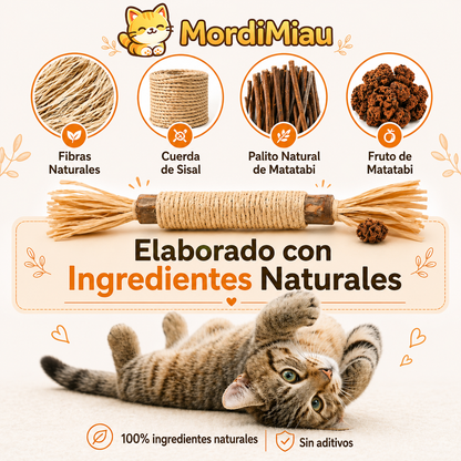 MordiMiau™ Barra para masticar matatabi natural